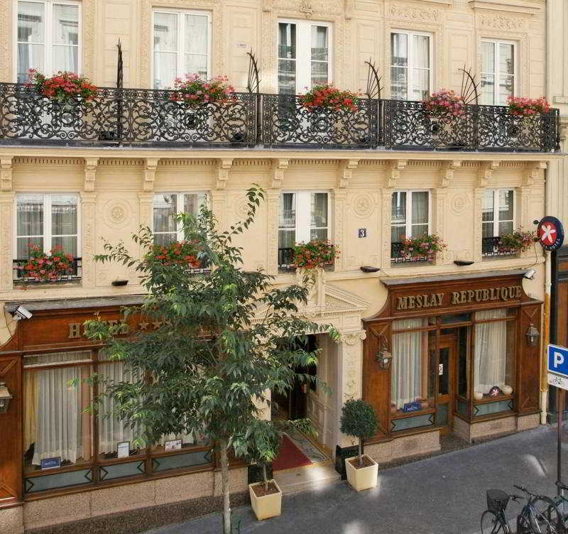Hotel Meslay Republique Parijs Buitenkant foto