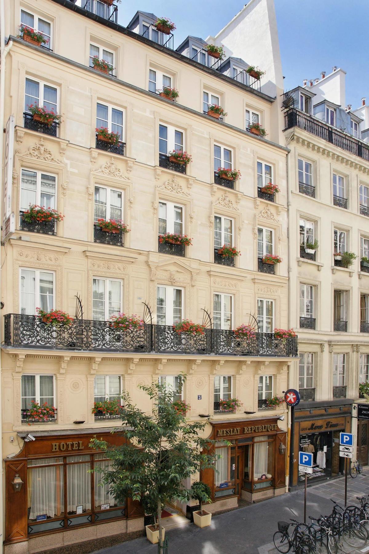 Hotel Meslay Republique Parijs Buitenkant foto
